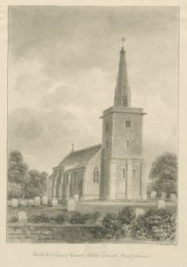 Igreja Eaton Igreja: desenho sépia de John Buckler