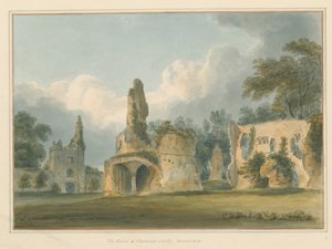 Dorset - Sherborne - Ruínas do Castelo, 1802 de John Buckler