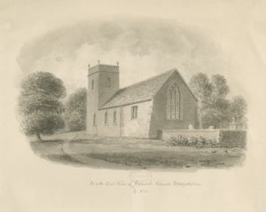 Igreja de despedida: desenho sépia de John Buckler