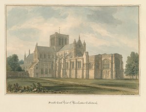 Catedral de Hampshire - Winchester, 1824 de John Buckler