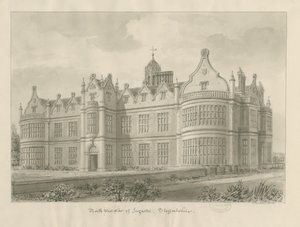 Salão Ingestre: desenho sépia de John Buckler