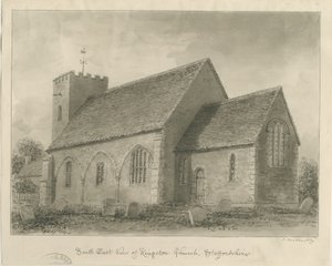 Igreja Kingstone: desenho em sépia de John Buckler