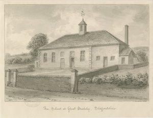Madeley - Escola Livre: desenho sépia, 1840 de John Buckler