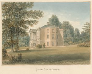 Middlesex - Hampton - Villa Garrick, 1831 de John Buckler