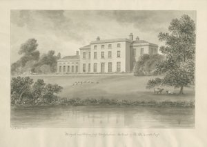 Milford House: desenho sépia de John Buckler