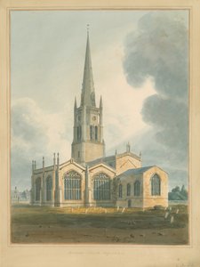 Oxfordshire - Igreja Bloxham, 1802 de John Buckler