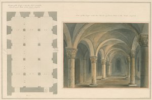 Oxfordshire - Oxford - Cripta de São Pedro na Igreja do Leste, 1803 de John Buckler