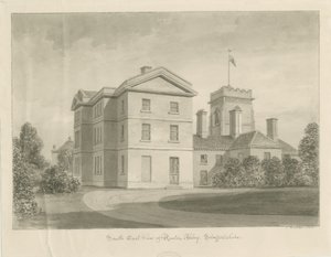 Abadia de Ranton [Priorado]: desenho em sépia, 1842 de John Buckler