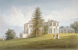 Vista sudoeste de Bromley Hill, Bromley, Kent, 1815 de John Buckler