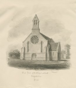 Stafford - Capela de Sal [St. James "]: desenho em sépia de John Buckler