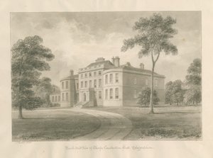 Thorpe Constantine Hall: desenho em sépia, 1848 de John Buckler