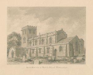 Westmorland - Appleby Church: desenho sépia, 1800 de John Buckler