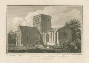 Wiltshire - Igreja de Amesbury: gravura, 1806 de John Buckler