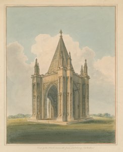 Wiltshire - Catedral de Salisbury - Alpendre, 1800 de John Buckler