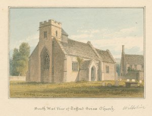 Wiltshire - Igreja Teffont Evias de John Buckler