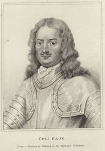 Retrato, senhor, Henry, gage, gravura de John Bulfinch