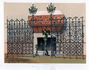 Grades de ferro forjado, do século XIX.
