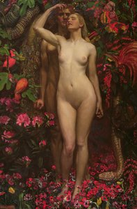 Adão e Eva com a cobra, 1877