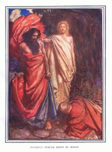 Fiel derrubado por Moisés de John Byam Liston Shaw