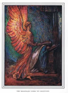 O mensageiro chega a Christiana de John Byam Liston Shaw