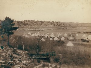 Acampamento do General Brook perto de Pine Ridge de John C. H. Grabill