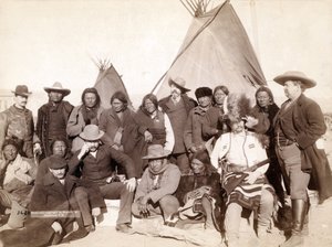 Chefes Indianos e Funcionários dos EUA em Pine Ridge, 1891