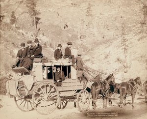 O Autocarro de Deadwood em viagem no Dakota do Sul de John C. H. Grabill
