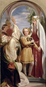 A infância de Arthur, 1851 de John Callcott Horsley