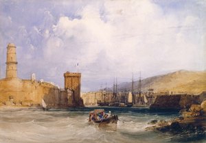 A entrada para o porto de Marselha (wc)