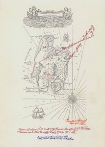 Mapa para a Ilha do Tesouro (cor litho)
