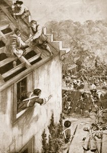 O assalto de Dunkeld, 21 de Agosto de 1689 (litho)