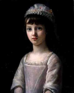 Retrato de uma rapariga de boné de John Camillus Hone