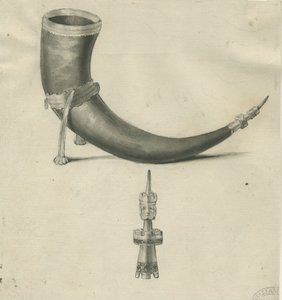 Lichfield - Trompa de Beber: desenho com caneta e sépia, nd [1748-1817] (desenho) de John Carter