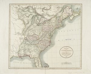 Um novo mapa dos Estados Unidos da América, das mais recentes autoridades, 1806