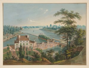 Água funciona em Fairmount Park, Filadélfia de John Caspar Wild
