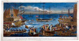 Embarque de Sua Majestade em Greenwich, para a Escócia, 1822.