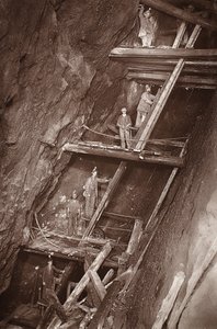 The Man Engine at Dolcoath Mine, ilustração de 