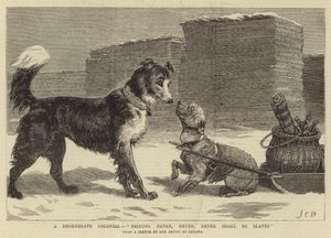 Um degenerado colonial, britânicos nunca, nunca, nunca serão escravos