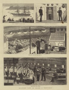 Vida militar a bordo de um troopship