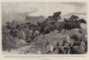 A Runaway Gun Team, um incidente em uma estação de Indian Hill