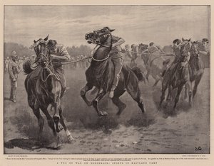Um cabo de guerra a cavalo, esportes no campo de Maitland