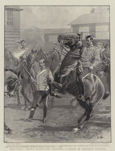 Convertendo Omnibus Horses em carregadores, um esboço no Hounslow Barracks