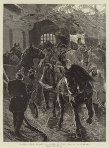 Salvando os Cavalos, uma Cena no Incêndio em Southwark