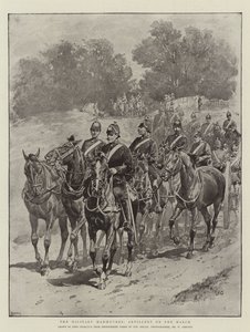 As manobras militares, artilharia no março