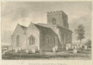 Draycott na Igreja dos Mouros: desenho em sépia, 1841