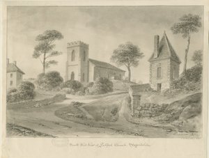 Igreja Fulford: desenho sépia de John Chessell Buckler