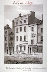 Casa em Blackman Street, Southwark, Londres, 1827. de John Chessell Buckler