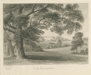 Loxley Park: desenho em sépia, 1841 de John Chessell Buckler