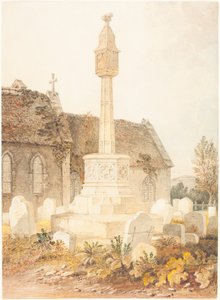 Monumento em um cemitério da igreja de John Chessell Buckler