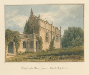 Oxfordshire - Burford - Capela da Casa do Priorado, 1821 de John Chessell Buckler